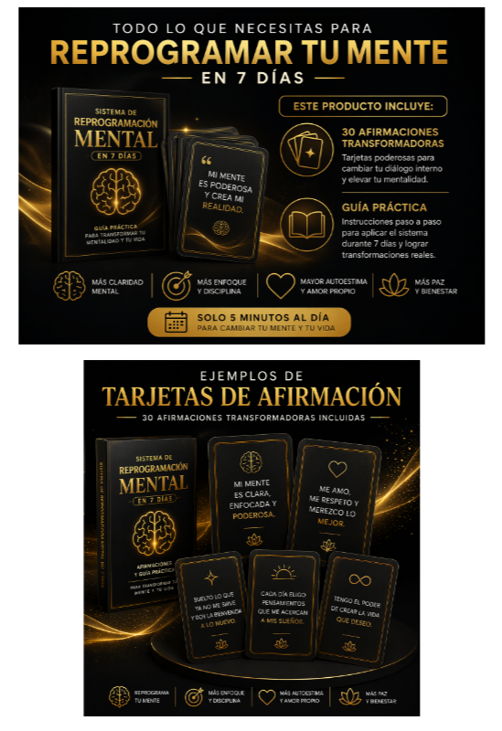 Lo Que contiene Sistema de Reprogramación Mental